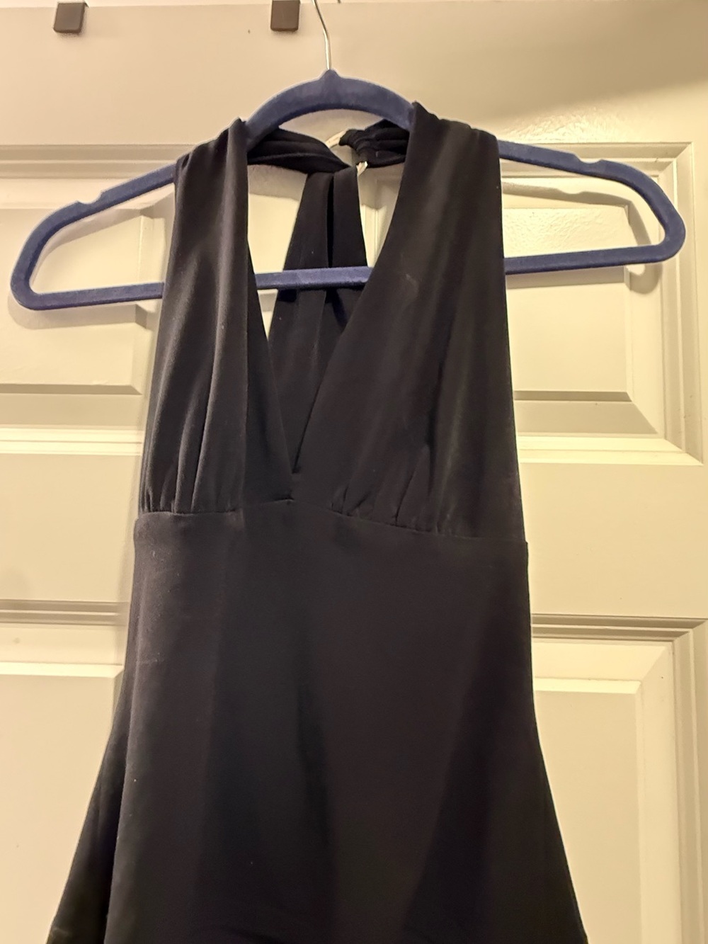Black Halter V-Neck Women’s Dress